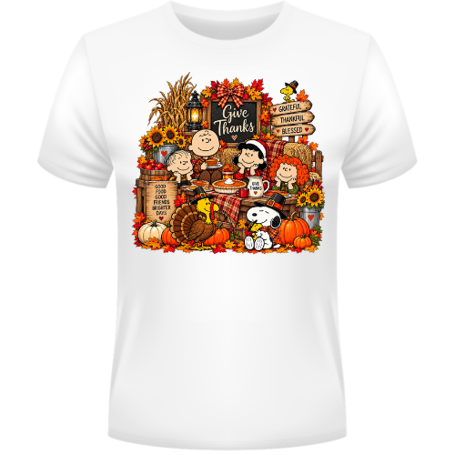 Charlie Thanksgiving Adult T-Shirt